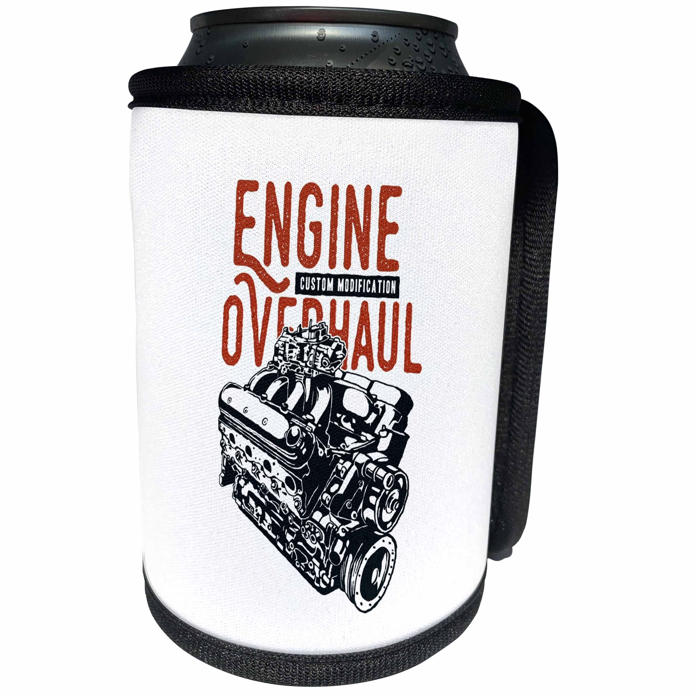 3dRose Alexis Design - Transport Auto - Automobile engine. Engine overhaul. Custom modification. Car decor - Can Cooler Bottle Wrap (cc_295092)