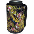 3dRose Stamp City - nature - Photograph of a beautiful eastern tiger swallowtail on an abelia bush. - Can Cooler Bottle Wrap (cc_295289)