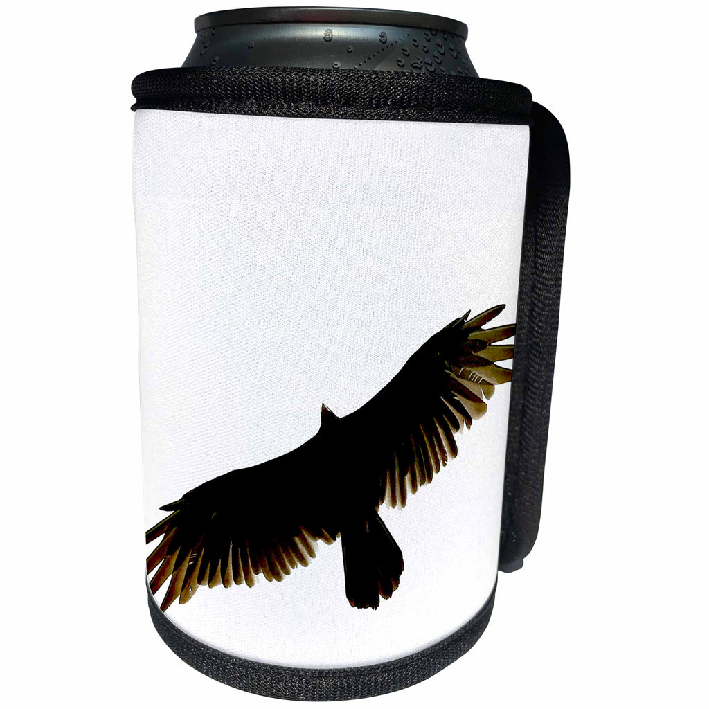 3dRose Stamp City - birds - Photograph of a turkey vulture flying above looking for its next meal. - Can Cooler Bottle Wrap (cc_295302)