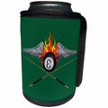3dRose MacDonald Creative Studios – Games - A billiard graphic for anyone who plays pool, 8-ball, or billiards. - Can Cooler Bottle Wrap (cc_295352)