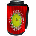 3dRose Russ Billington Christmas Designs - Christmas Holiday Tennis Ball Design- Deck The Balls - Can Cooler Bottle Wrap (cc_295816)
