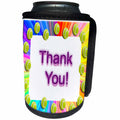 3dRose Beverly Turner Sport Design - Tennis Thank you - Can Cooler Bottle Wrap (cc_29609)