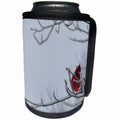 3dRose Beverly Turner Bird Photography - Carninal on Icey Branch - Can Cooler Bottle Wrap (cc_29651)