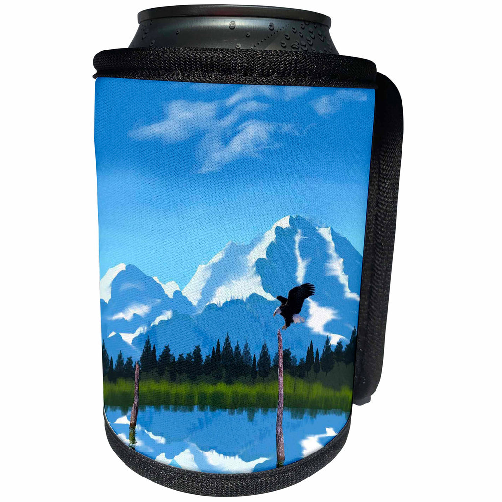 3dRose Edmond Hogge Jr Alaska - Mount McKinley Alaska - Can Cooler Bottle Wrap (cc_29657)