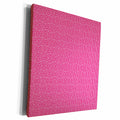 3dRose Pink and White Greek Key Pattern - Museum Grade Canvas Wrap (cw_215892)