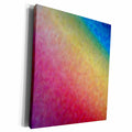 3dRose Florene Contemporary - Rainbow Ice - Museum Grade Canvas Wrap (cw_22634)