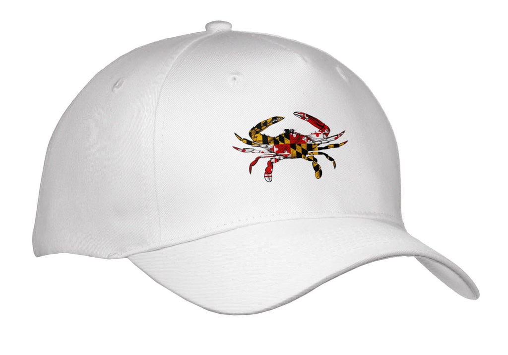 3dRose EvaDane - Signs - Maryland Crab Flag. - Adult Baseball Cap (Cap_193242)
