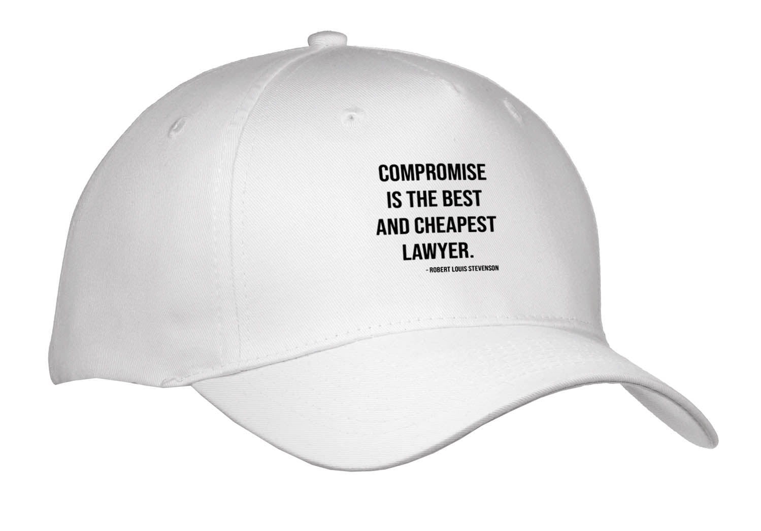 3dRose Compromise is The Best and Cheapest Lawyer - Caps (Cap_336594)