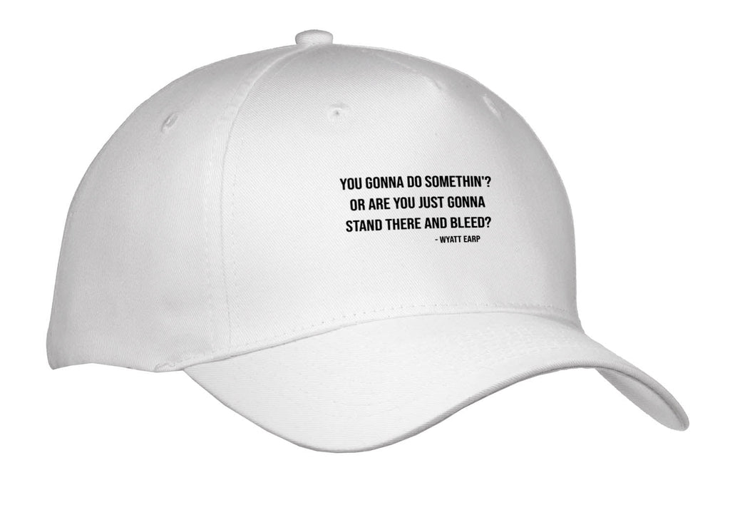 3dRose You Gonna do Something or are You just Going... Wyatt EARP Quote - Caps (Cap_336599)