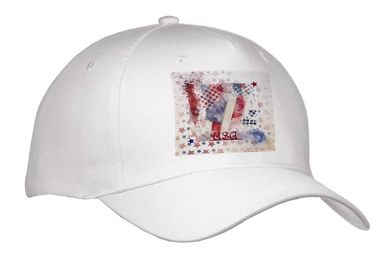 3dRose Image of Abstract Patriot Design of Stars and Flag, USA - Caps (Cap_336615)