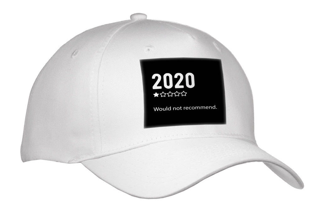 3dRose 2020. 1 Star Rating. Would not Recommend. White Lettering on Black. - Caps (Cap_336636)