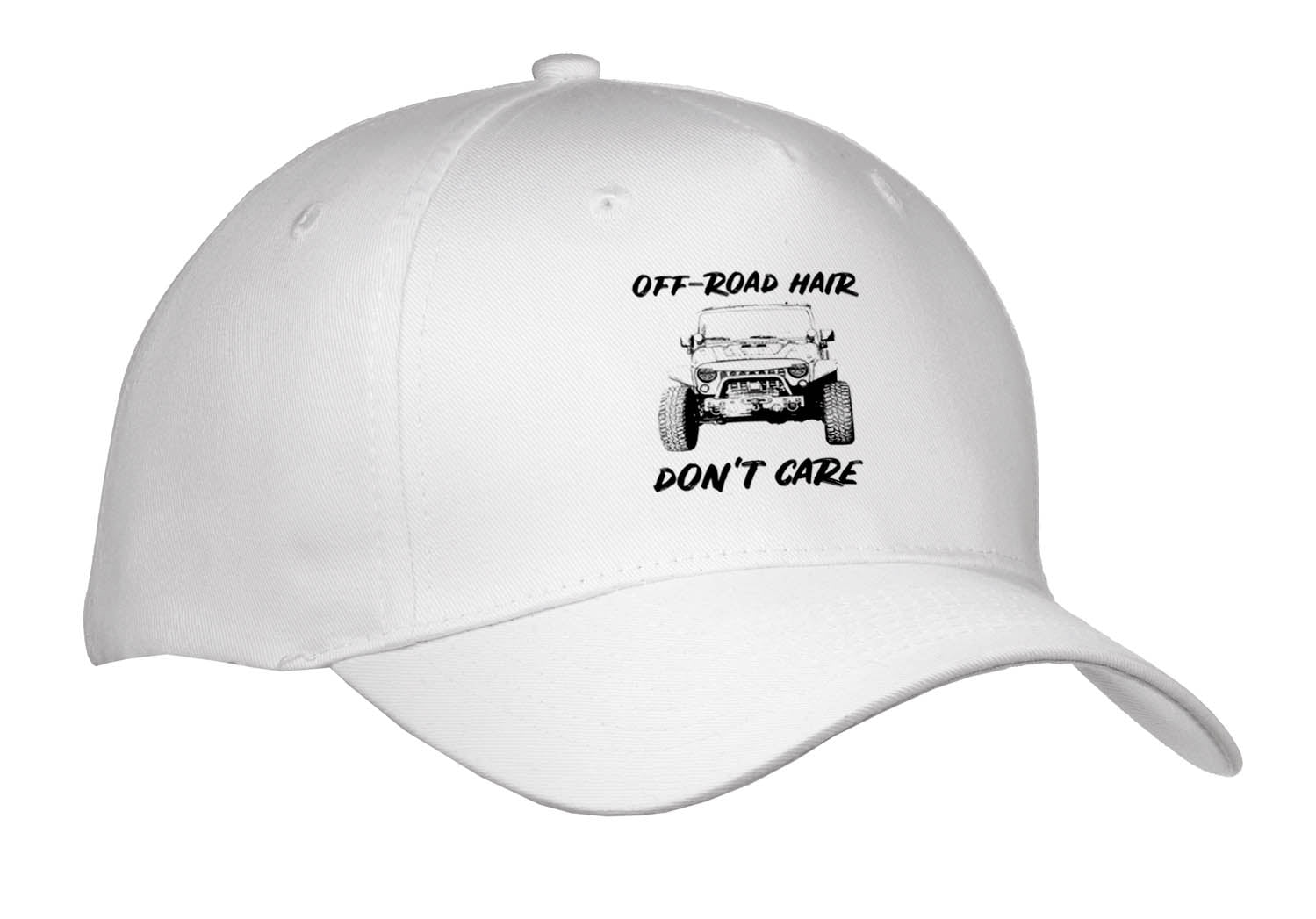 3dRose Off-Road Hair Dont Care with a Stamped Sports Utility Vehicle. - Caps (Cap_336660)
