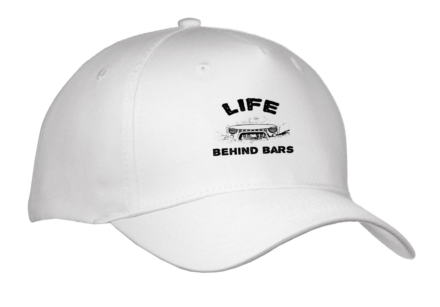 3dRose Life Behind Bars with Stamp Effect Cutout of Bars from a Sports Utility... - Caps (Cap_336713)