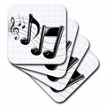 3dRose Music - Music Notes - Coasters (cst_4105)
