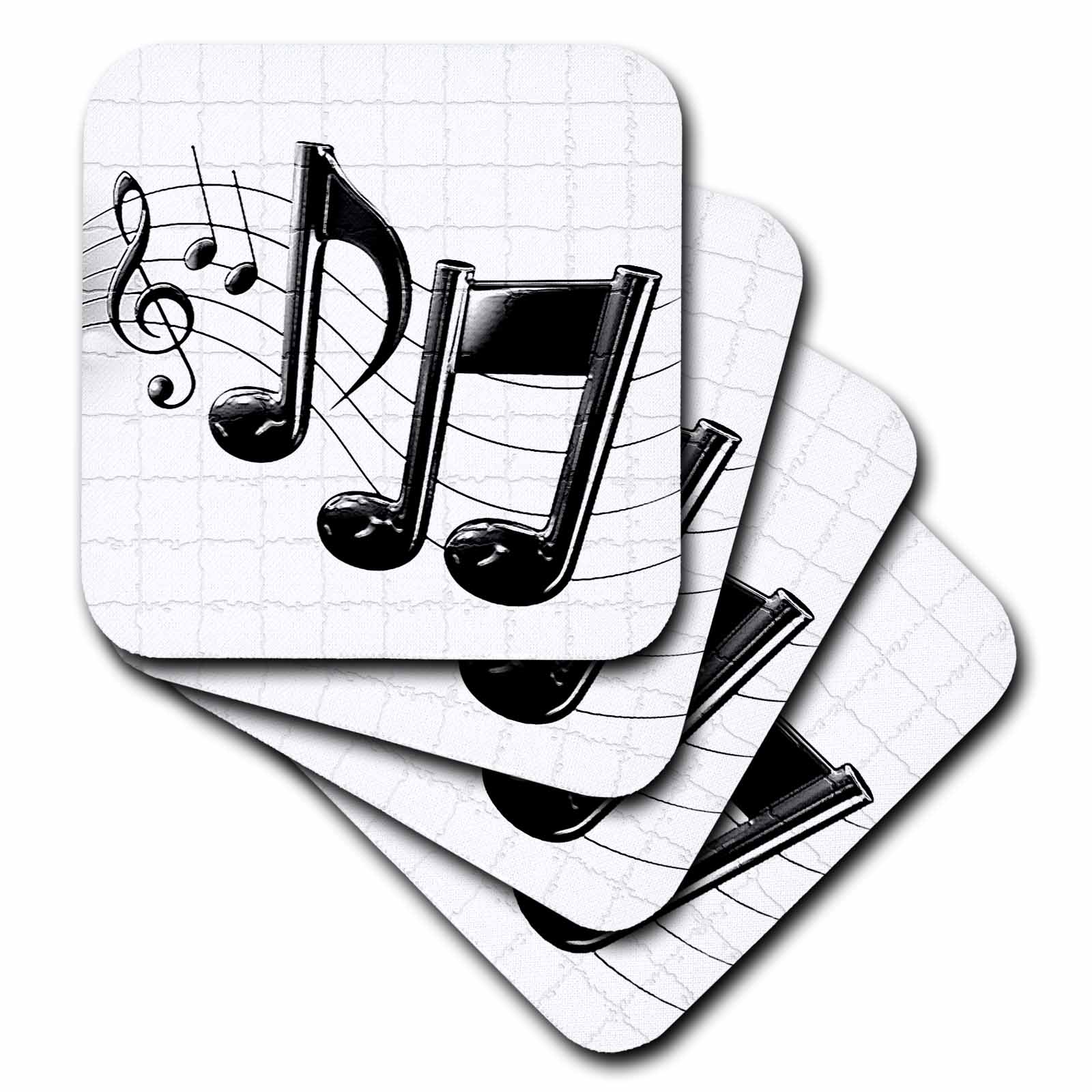3dRose Music - Music Notes - Coasters (cst_4105)
