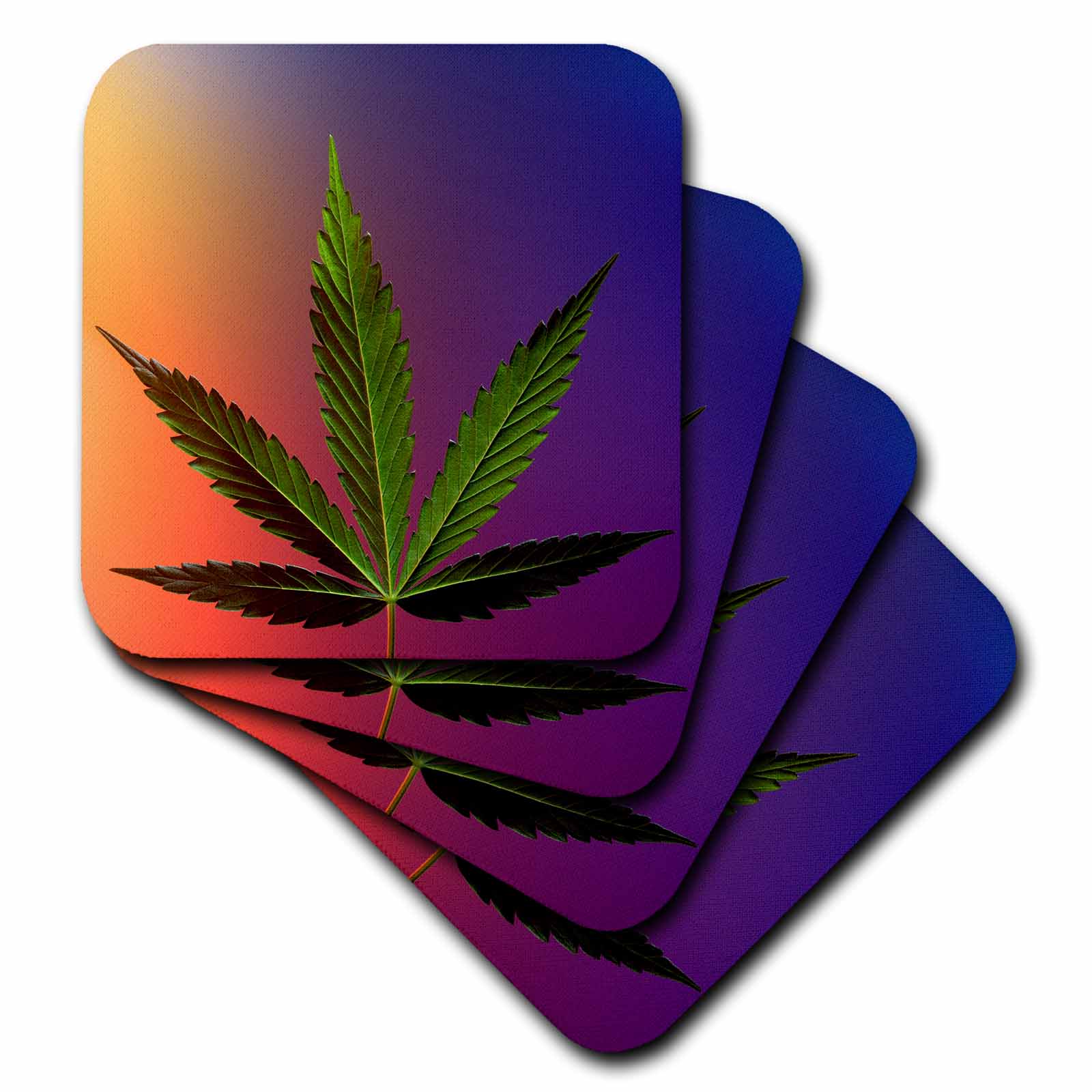 3dRose Danita Delimont - Serbia - Serbia, Belgrade. Marijuana leaf, hemp - EU37 RGO0055 - Russell Gordon - Coasters (cst_82836)