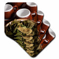 3dRose Danita Delimont - Peru - Peru, Cuzco. Coca Leaves and Tea Cups - SA17 BJA0152 - Jaynes Gallery - Coasters (CST_86965)