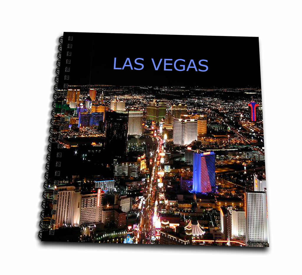 3dRose Las Vegas - Las Vegas The Strip - Drawing Books (db_1237)