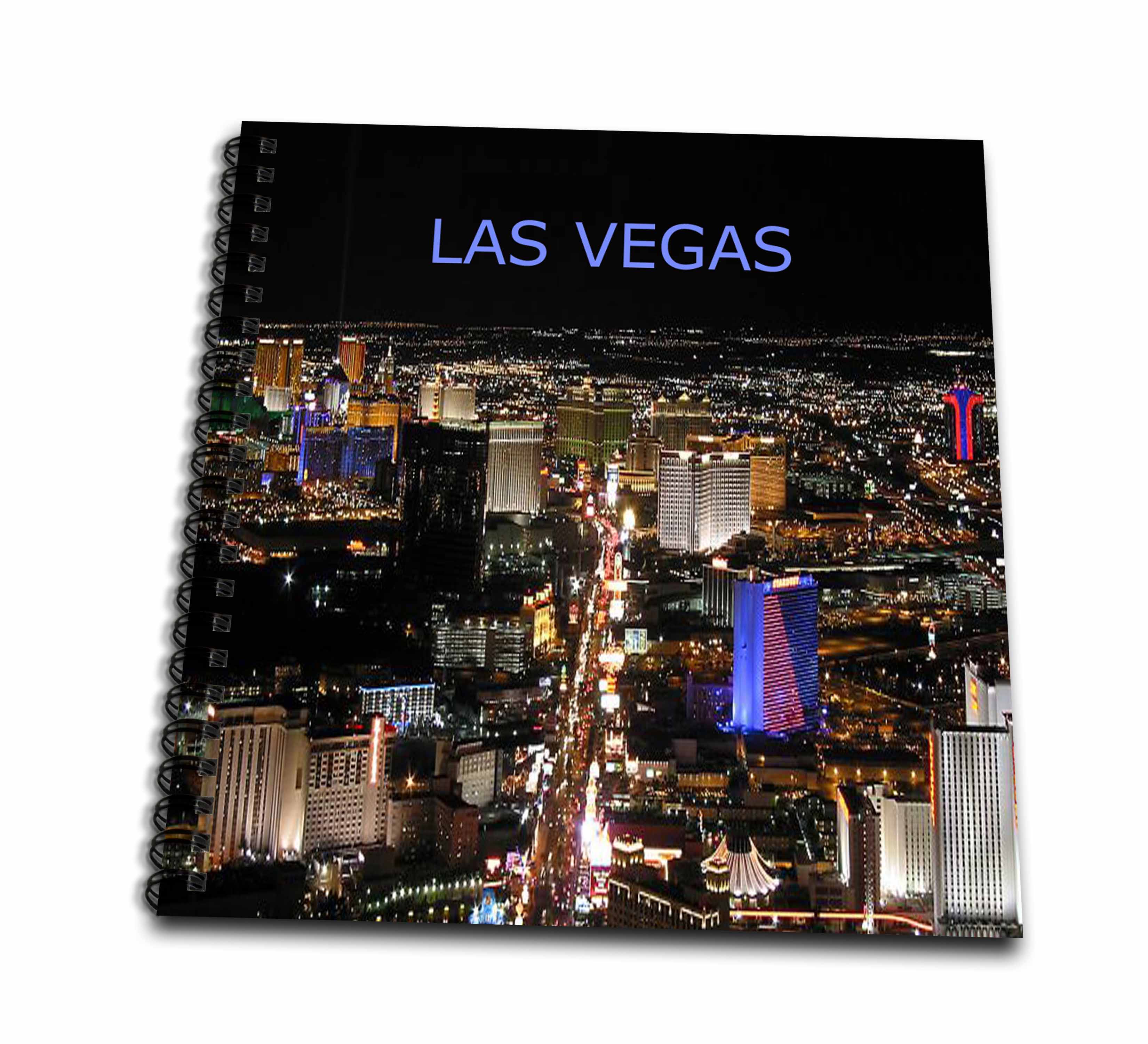 3dRose Las Vegas - Las Vegas The Strip - Drawing Books (db_1237)