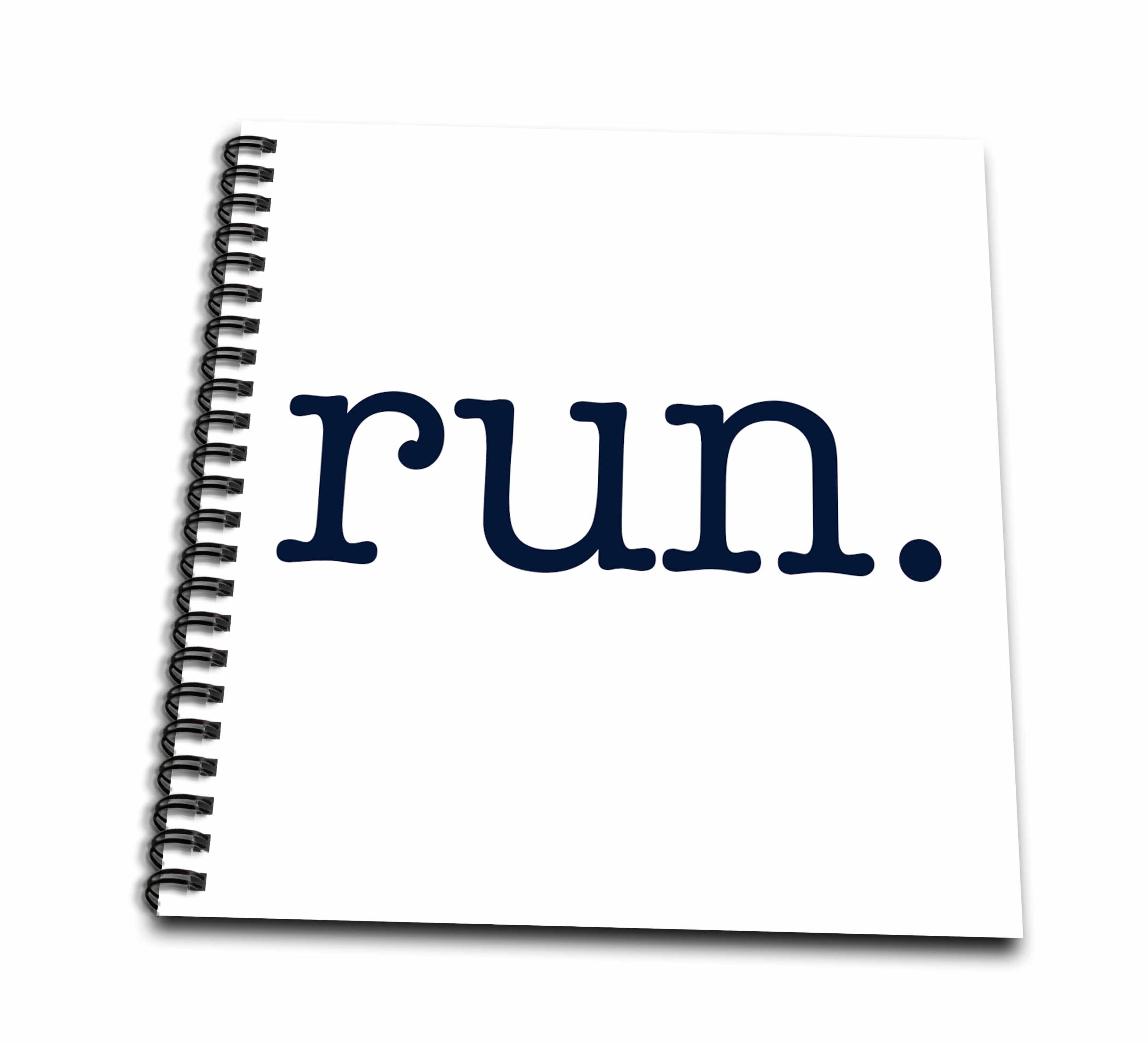 3dRose EvaDane - Quotes - run - Drawing Books (db_149840)