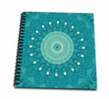 3dRose Houk Digital Abstraction Art – Fancy Kaleidoscopes - Blue Decorative Eye of Glory - Drawing Books (db_42072)