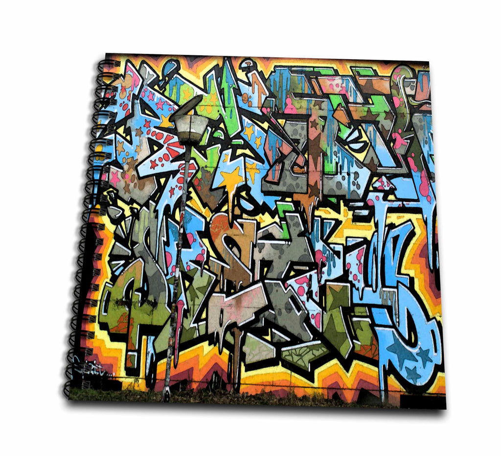 3dRose Spiritual Awakenings Graffiti Art - Graffiti wall art lettering - Drawing Books (db_53876)