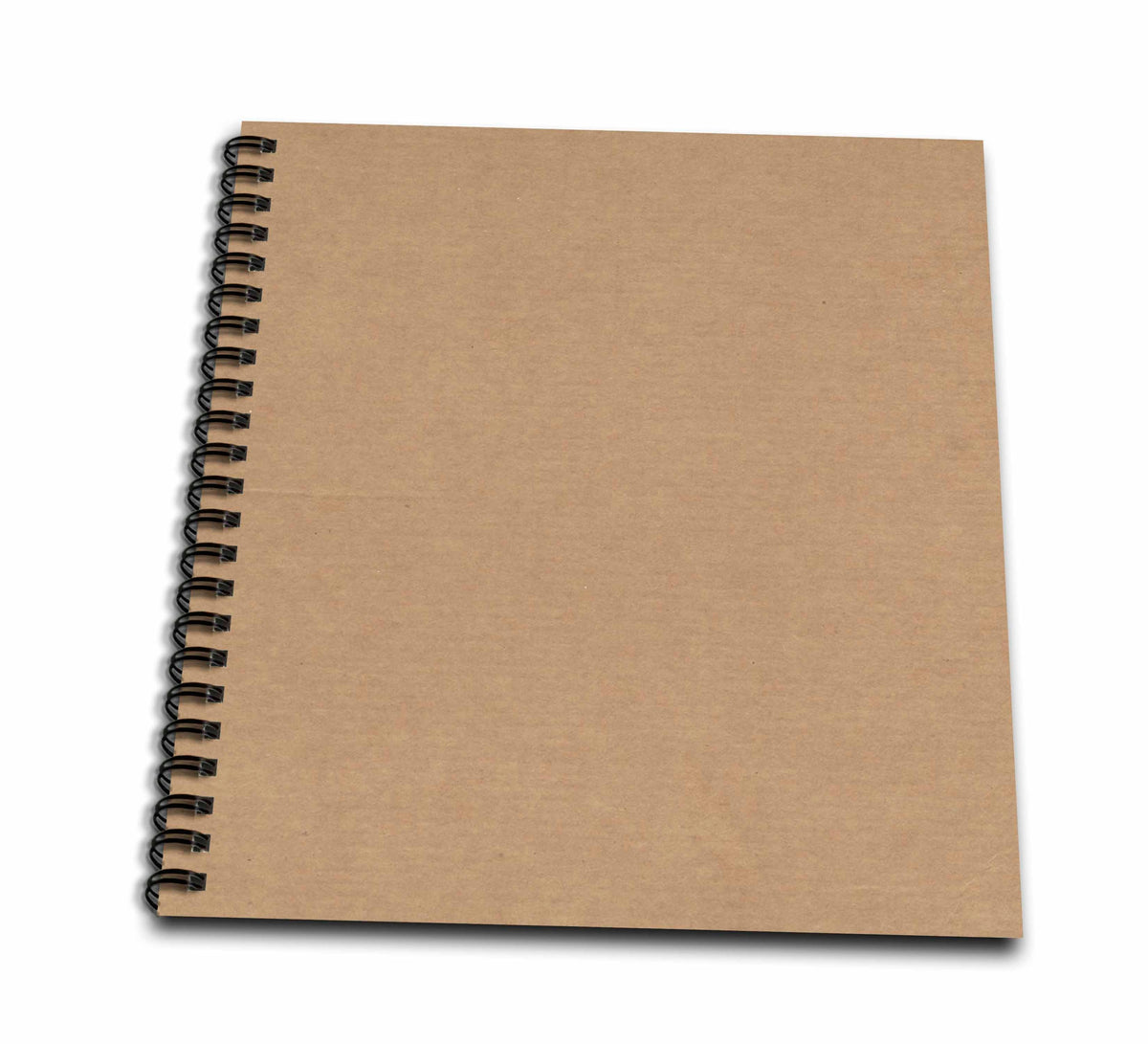3dRose Florene Designer Textures - Natural Cardboard Texture - Drawing Books (db_62628)