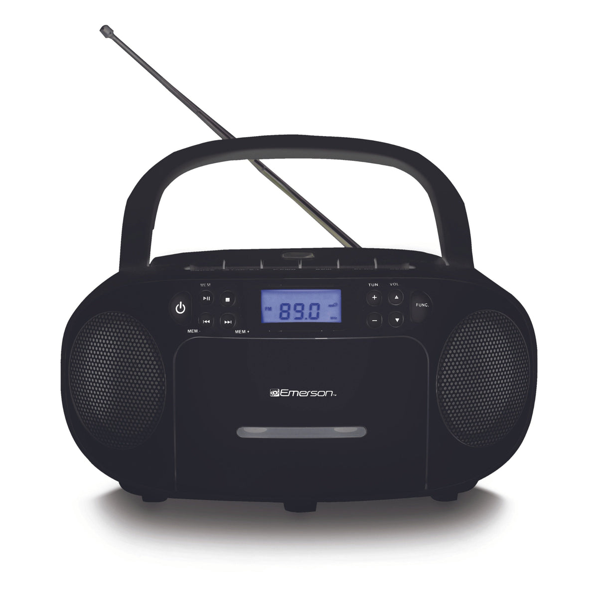 Portable CD/Cassette Boombox with AM/FM Radio