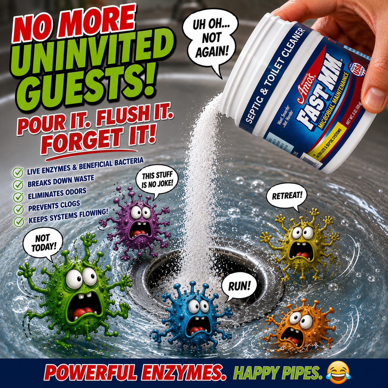 Professor Amos Fast MM Toilet & Septic Powder