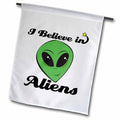 3dRose Dooni Designs Monsters and Alien Designs - Funny I Believe in Aliens Design - Flags (fl_102334)