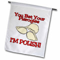 3dRose Dooni Designs Funny and Humorous Designs - You Bet Your Pierogies Im Polish Funny Design - Flags (fl_102592)