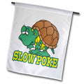 3dRose Dooni Designs Random Toons - Silly Slow Poke Turtle Cartoon - Flags (fl_104383)