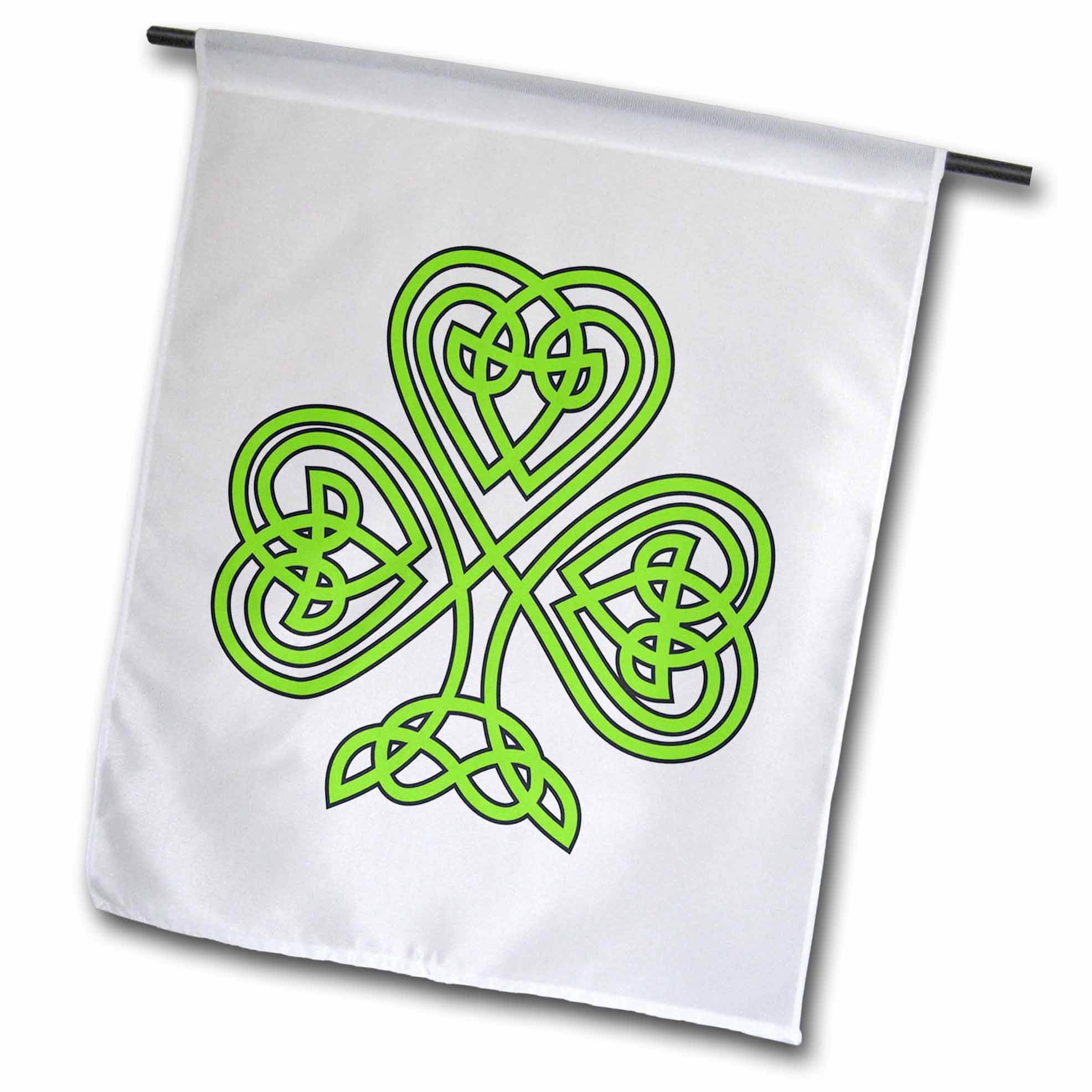 3dRose EvaDane - St, Patricks Day - Celtic Shamrock - Flags (fl_108308)