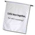 3dRose EvaDane - Happy Anniversary - 3,652 days together but whos counting - Flags (fl_112209)