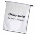 3dRose EvaDane - Happy Anniversary - 14,610 days together but whos counting - Flags (fl_112215)