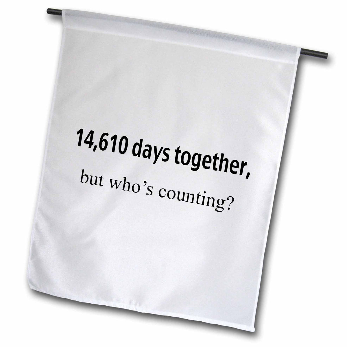 3dRose EvaDane - Happy Anniversary - 14,610 days together but whos counting - Flags (fl_112215)