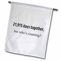 3dRose EvaDane - Happy Anniversary - 21,915 days together, who’s counting - Flags (fl_112219)