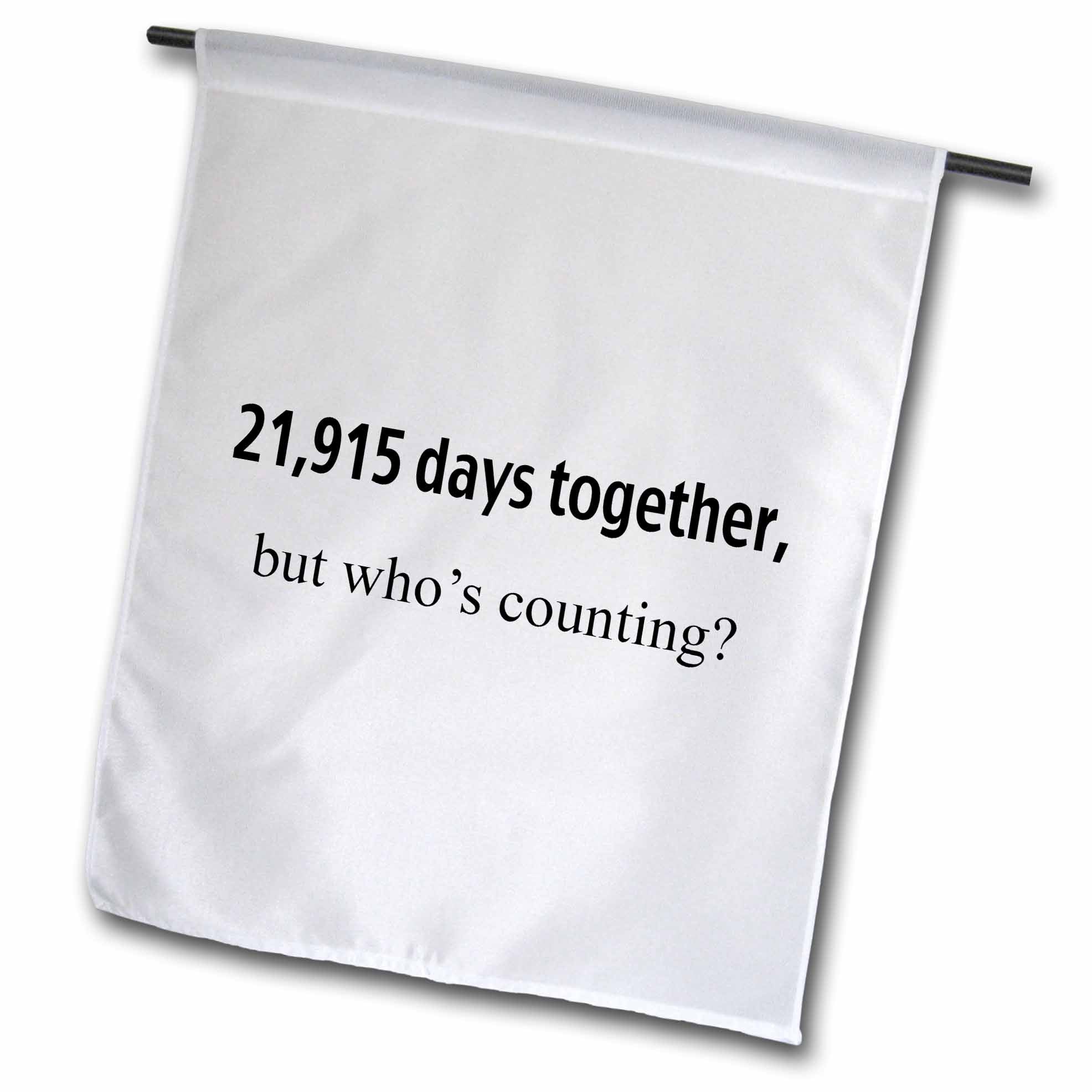 3dRose EvaDane - Happy Anniversary - 21,915 days together, who’s counting - Flags (fl_112219)