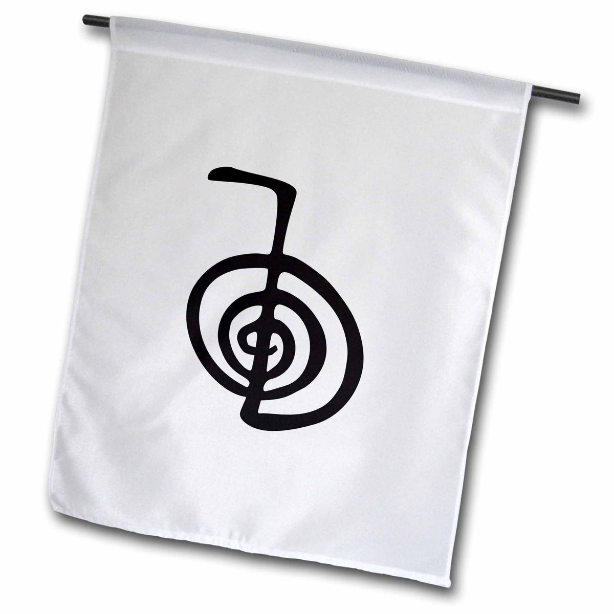 3dRose InspirationzStore Typography - Reiki power symbol cho ku rei choku rei for protection cleaning clearing energy or boosting healing - Flags (fl_154526)