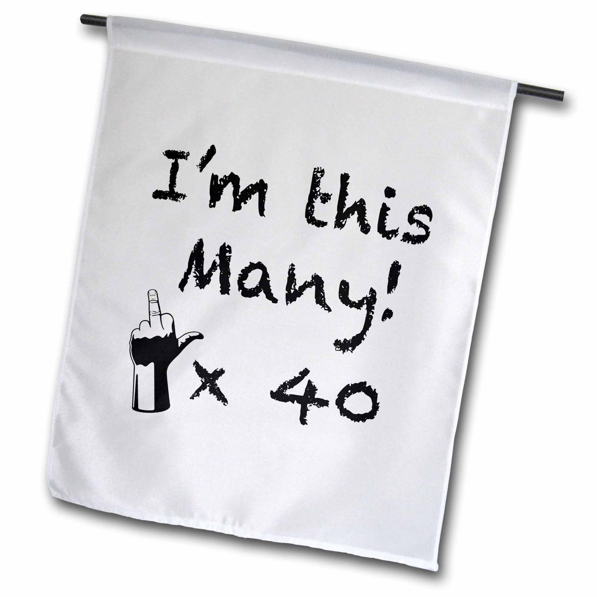 3dRose EvaDane - Funny Quotes - I’m This Many x40 - Flags (fl_157359)