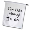 3dRose EvaDane - Funny Quotes - I’m This Many x50 - Flags (fl_157360)
