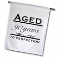 3dRose EvaDane - Funny Quotes - Aged 90 Years to Perfection - Flags (fl_157403)
