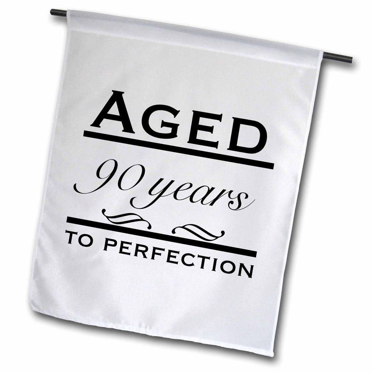 3dRose EvaDane - Funny Quotes - Aged 90 Years to Perfection - Flags (fl_157403)