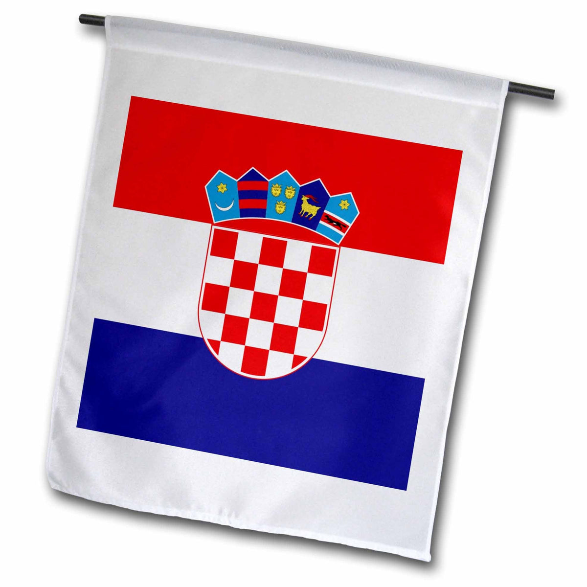 3dRose InspirationzStore Flags - Flag of Croatia - Croat red white blue stripes - Croatian coat of arms shield - Europe country world - Flags (fl_158301)