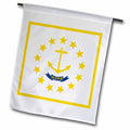 3dRose InspirationzStore Flags - Flag of Rhode Island RI - US American United State of America USA - Yellow anchor Hope on white - Flags (fl_158416)
