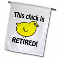3dRose EvaDane - Funny Quotes - This Chick is Retired. - Flags (fl_194298)