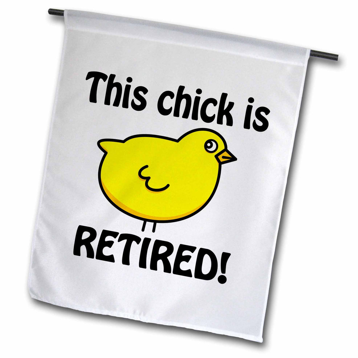 3dRose EvaDane - Funny Quotes - This Chick is Retired. - Flags (fl_194298)