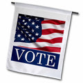 3dRose Carsten Reisinger - Illustrations - Vote USA - American Flag Motivating Everyone to go Vote - Flags (fl_220609)