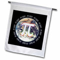 3dRose Houk Digital Design Symbols - Pi Day on Earth Symbol on black background - Flags (fl_24324)