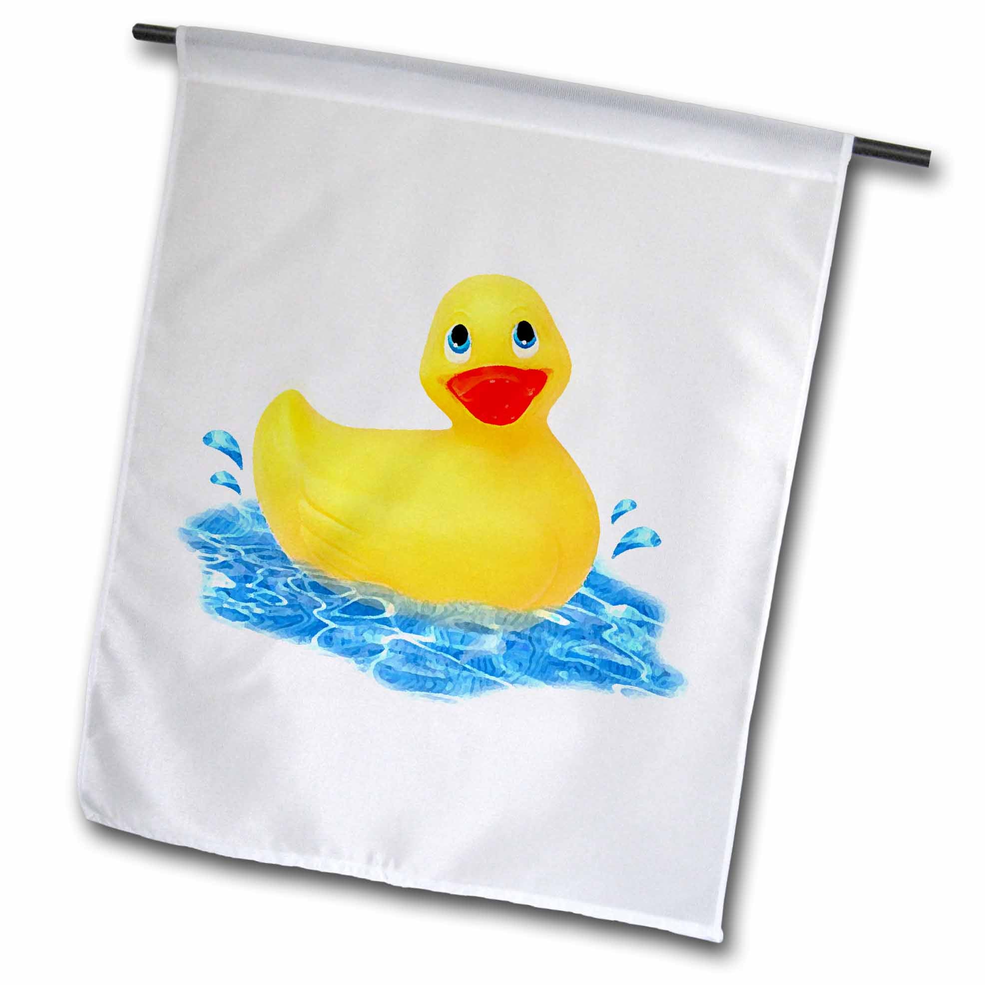 3dRose Rubber Duck - Rubber Duck - Flags (fl_4366)